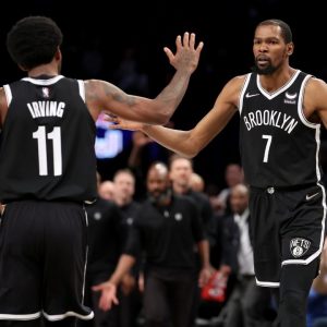 "Kevin Durant and Kyrie Irving say ITS TIME, Jayson Tatum and the Celtics would go down!": Skip Bayless has the utmost faith in the Nets' duo to beat the 2 seeded Celtics