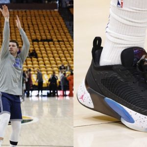 "Luka Doncic got done dirty, his PE's look like off brand Steph Curry's!": The Dallas superstar unveiled his first exclusive sneaker against the Utah Jazz and the fans don't like it