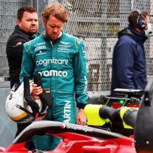 "He just peaked under the car shamelessly"- Watch as 'Inspector Sebastian Vettel' makes a return at the Imola Grand Prix