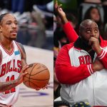 "DeMar DeRozan is a completely different dude in the playoffs": Fans criticize Bulls All-Star for going down without much fight on the back of a career best season