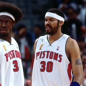 "One non-Wilt Chamberlain stat that will not be broken? Rasheed Wallace's 41 Tech fouls in a season!": The Detroit man was called the Dirty 30 for a reason