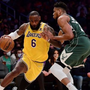 "Larry Bird has 19 and Giannis Antetokounmpo has 13, but LeBron James has 48!": The Bucks superstar put up a ridiculous performance but it pails in comparison to The Chosen One's numbers