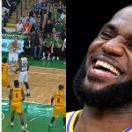 "Lebron is so disrespectful for doing that to Jonas Jerebko": When the King turned his back and ran away to the other end leaving Celtics forward for a wide-open for a jump shot