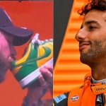 “This is the coolest f*****g thing ever” - Post Malone imitates Daniel Ricciardo's shoey during Miami GP
