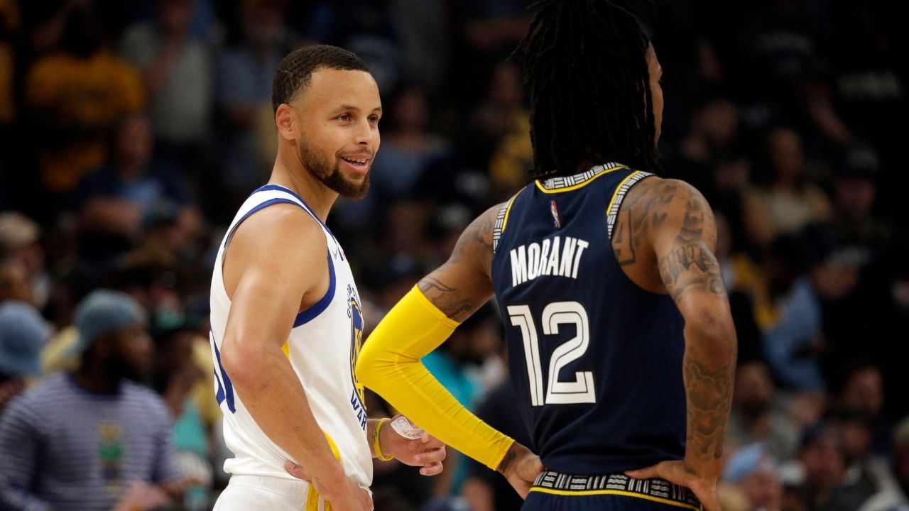"Steph Curry may drop 10 bangs by halftime next game, don’t chirp the man, Ja Morant!": NBA Twitter reacts to Ja Morant trash-talking the 2015-16 NBA MVP after the win