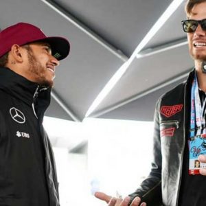 "Now you see why I came out of retirement!"- Lewis Hamilton and Tom Brady play golf together ahead of the Miami GP