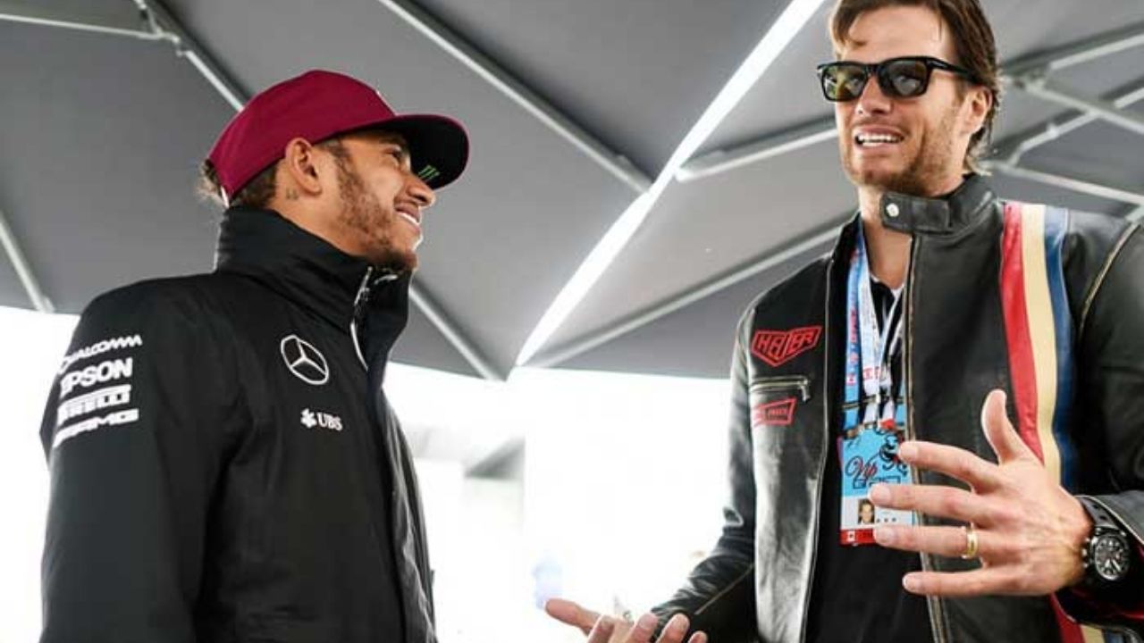 "Now you see why I came out of retirement!"- Lewis Hamilton and Tom Brady play golf together ahead of the Miami GP