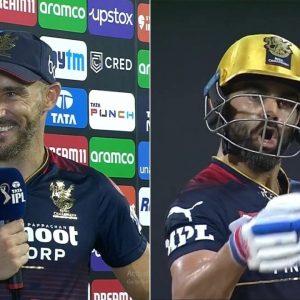 "It is as if you are playing a rugby game": Faf du Plessis spells out experience of batting alongside Virat Kohli at RCB