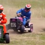 "These Lawnmowers are pretty fast, that's good fun"- Kimi Raikkonen races with F1 colleagues with Lawnmower