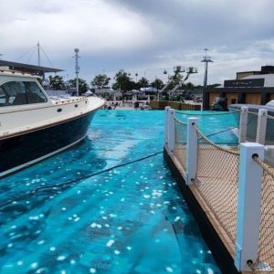 "Lewis Hamilton's chances at winning the Miami GP are as real as this 'water'!"- F1 Twitter ridicules the Miami International Autodrome for adding fake water to an already fake marina