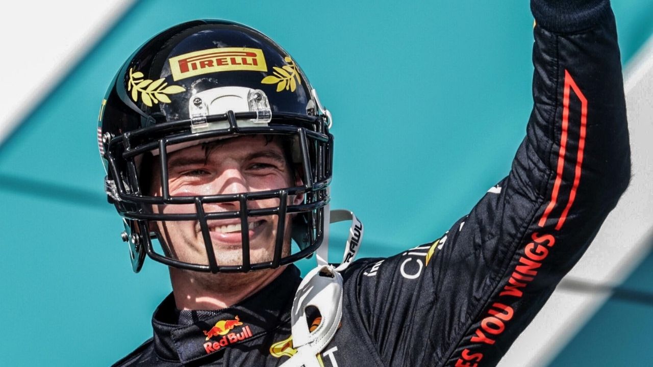 "America is great for F1 and all but this is just embarrassing"- F1 Twitter cringes over the Americanization of the sport as Max Verstappen gets escorted to the podium by police