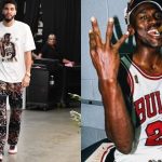 "Michael Jeffery Jordan ain't walking through that tunnel to save you": NBA Twitter react to Jayson Tatum repping MJ-Kobe on his outfit