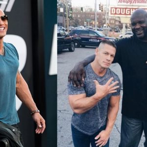 "Shaq next time I see you, I'm slapping your lips off!": When Dwayne "The Rock" Johnson mocked Shaquille O'Neal for supporting John Cena in WrestleMania 28