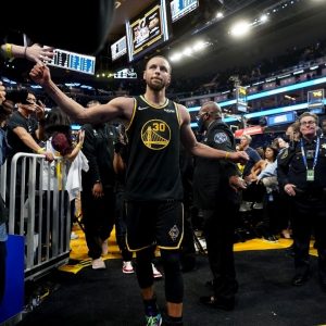 "LeBron James and Kevin Durant ain't going to ride into the sunset": Stephen Curry on big names missing playoffs and young talent coming in