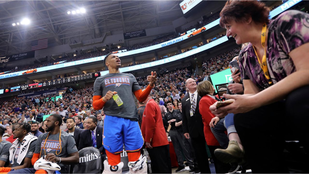 "A fan sued Russell Westbrook and the Utah Jazz for $100 Million!": When the 2017 MVP got into a huge altercation with a Jazz fan that led to a lifetime ban and a lawsuit