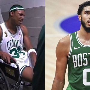 "Jayson Tatum took Paul Pierce 's route, faked an injury so he could poop his pants in peace": Nick Wright & NBA Twitter question Celtics star's absence at a crucial time in Game 3 loss against Miami Heat