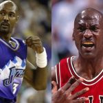 “Michael Jordan had cat-quick reflexes and stole the ball; I don’t want no trouble”: Karl Malone denies any notion regarding Jordan fouling him in Game 6 between Bulls and Jazz