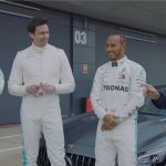 "Hoping to get a good start and then play with Toto Wolff"- Throwback to Lewis Hamilton and Valtteri Bottas racing their Mercedes boss around Silverstone
