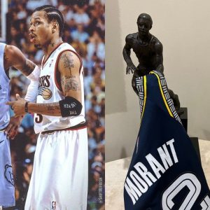 "I see greatness, I see a once in a lifetime talent, I see a lot of myself in him as far as fearlessness": Allen Iverson cannot stop gushing about Ja Morant