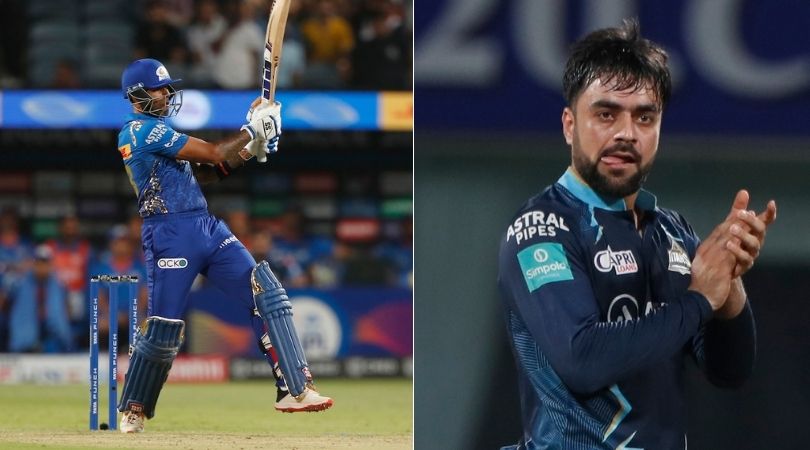 Suryakumar Yadav vs Rashid Khan IPL record: Rashid Khan vs Mumbai Indians stats and record in IPL