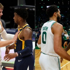 “Giannis Antetokounmpo, Tatum, Ja Morant, Doncic, and Mitchell”: Shaquille O’Neal snubs Devin Booker and Trae Young while picking the top 5 guys who are “gonna take over the league”