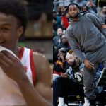 "Bronny James had his own 'Blocked by James' moment!": When LeBron James witnessed his son pull off a block identical to his 2016 NBA Finals one