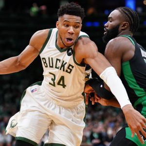"Giannis Antetokounmpo is giving me that LeBron James with the Cleveland Cavaliers vibes!": Kendrick Perkins is concerned about Celtics after the Freak's Game 1 performance