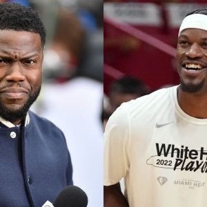 "Jimmy Butler bet $10,000 he would beat Kevin Hart with his left hand!": When the Miami Heat superstar put a friendly wager with the rockstar comedian 