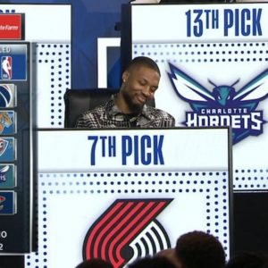 "Damian Lillard's reaction says it all": The 31-year old cannot hide his disappointment as Blazers fall to 7th in the NBA Draft lottery