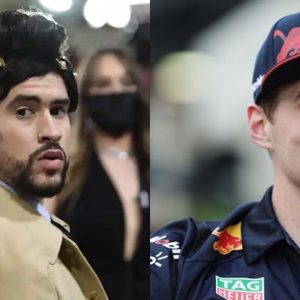 "Life passes by like Verstappen in Formula 1"- Max Verstappen displays Bad Bunny's album cover on his RB18 in Miami after getting mentioned in his song 'Andrea'
