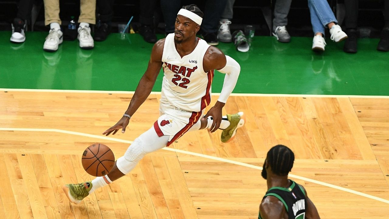 Jimmy Butler definitely outdid LeBron James tonight. His 47-8-9 makes him the player with the most 40+ games this postseason