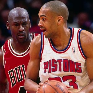 Grant Hill was supposed to be the guy who took over Michael Jordan. Injuries derailed his career but he did get to beat MJ, momentarily.  