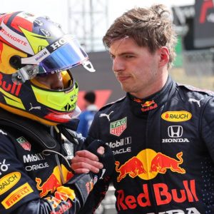 "They had to or else Jos Verstappen would start crying again"– F1 Twitter reacts to Red Bull once again instructing Sergio Perez to give tow to Max Verstappen