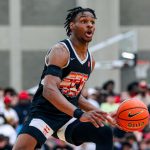 Bronny James is looking poised to join a D1 college. Ballislife on IG posted a flashy compilation and LeBron Sr. shows the love on his story.