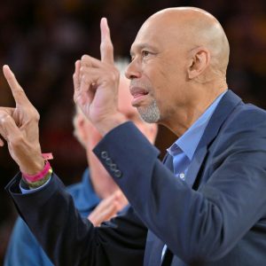 "Best hotdog topping? The tears of Larry Bird and the 1985 Boston Celtics": Kareem Abdul-Jabbar had a snarky one-liner in response to a culinary question