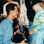 “He was my hero” - Michael Schumacher presenting trophy to a star struck Sebastian Vettel