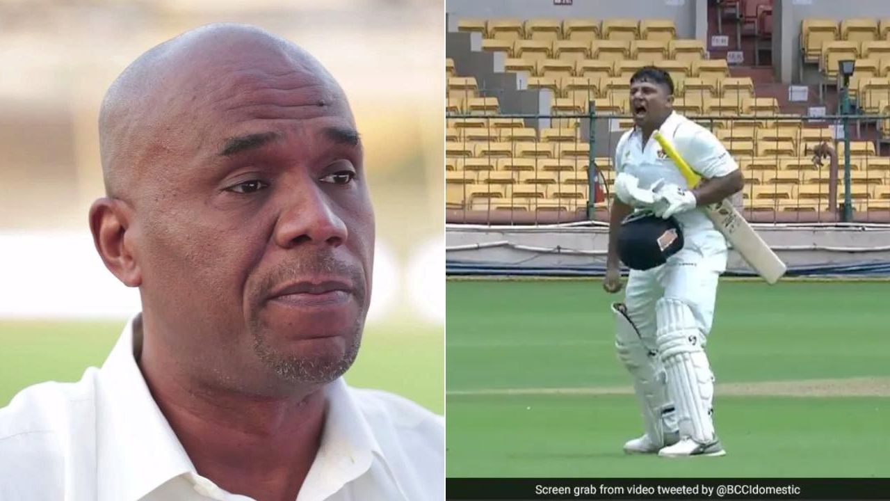 "Sarfaraz Khan averages 81 in FC cricket": Ian Bishop expresses awe of Sarfaraz Khan after his splendid century vs Madhya Pradesh in Ranji Trophy 2021-22 final