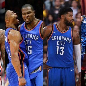 “Harden, KD, Paul George, and Bradley Beal ALL had CAREER YEARS with Russell Westbrook”: NBA Twitter shuts Colin Cowherd down as the Fox Sports analyst throws shade on Brodie while complementing Draymond Green