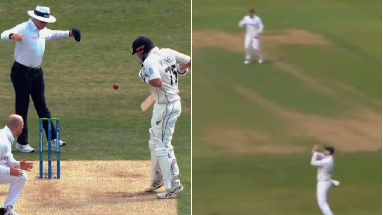 "One of the strangest dismissals I've ever seen": Twitter reactions on Henry Nicholls bizarre dismissal off Jack Leach in Leeds Test