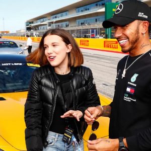 "Millie Bobby Brown screaming in absolute terror!"- Lewis Hamilton takes Stranger Things star on hot lap around COTA