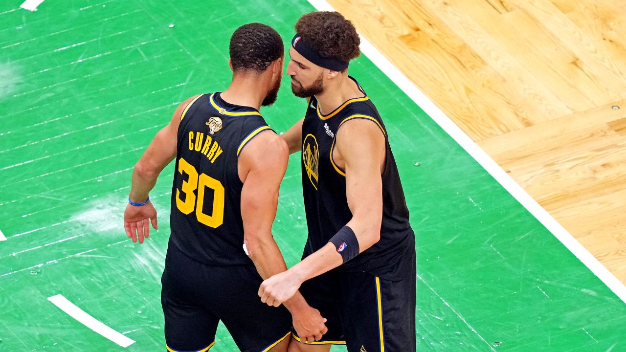 Gilbert Arenas and Matt Barnes debate the differences between Klay Thompson and Steph Curry, identifying the superior shooter.