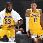 "I was pretty much eye-f**king LeBron James!" : Kyle Kuzma describes how he would look at the King as teammates, while making plays for the Lakers