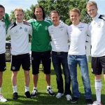 "Michael Schumacher and Nico Rosberg had it under control"- Former Mercedes teammates visit Germany's National Football camp ahead of Euro 2012