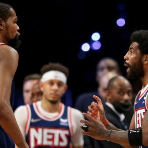 Kyrie Irving and Brooklyn Nets talks reportedly positive, $36.9 million player option still considered possibility, Kevin Durant expected to stay as well