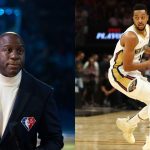 "I took him under my arms gotta make sure big fella's happy": CJ McCollum seeks pointers from Magic Johnson to run the show alongside Zion 