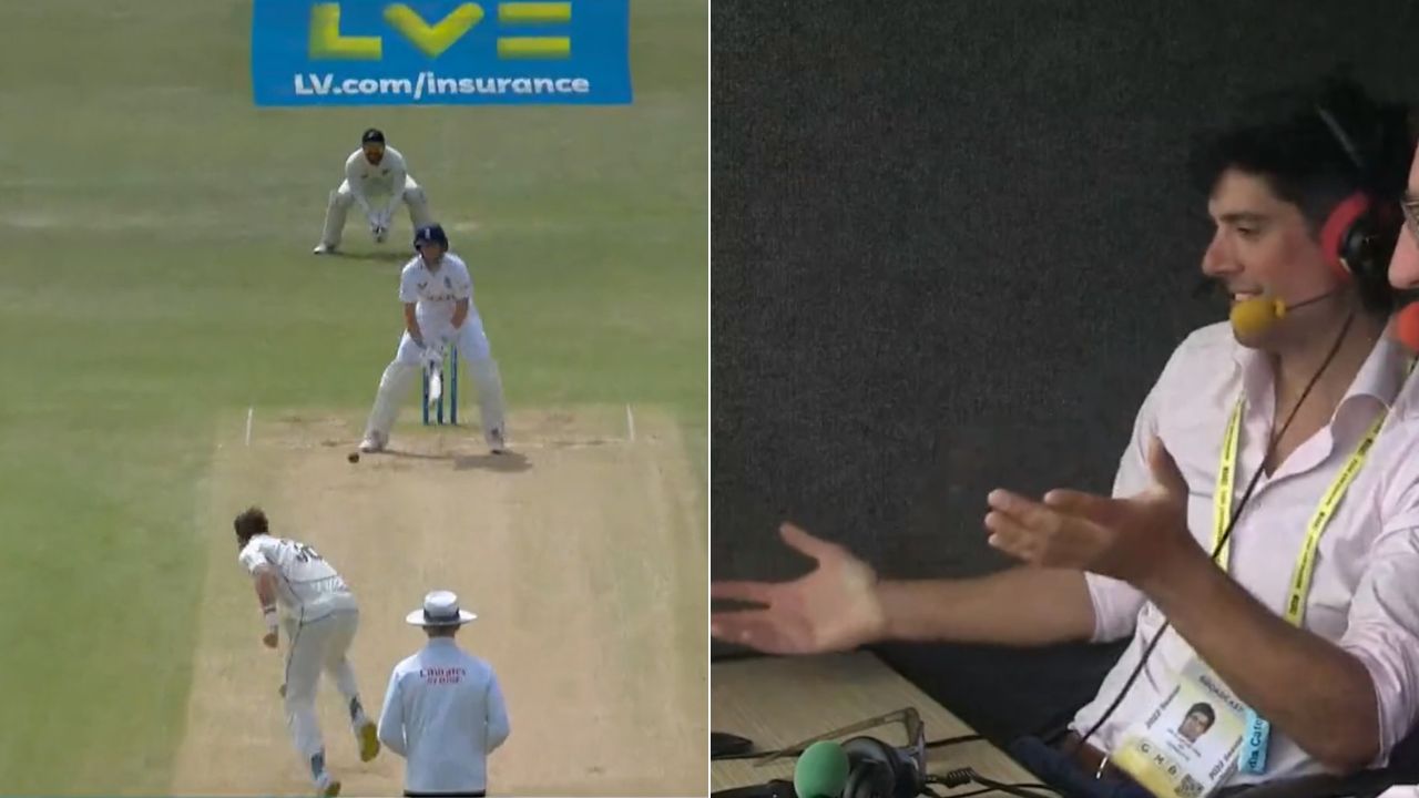 "What sort of shot is that": Joe Root reverse scoop six off Tim Southee at Trent Bridge astonishes Alastair Cook