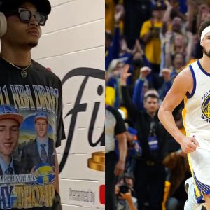 "Jordan Poole shows up rocking a Klay Thompson 2011 draft night shirt": NBA Twitter reacts as the Warriors look to close things in Boston