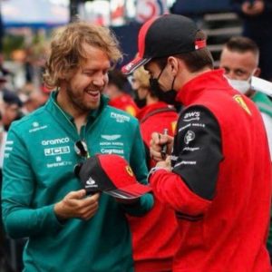 "Tears in my eyes, bring back Leclerc-Vettel pair"- Ferrari Fans reacts to Sebastian Vettel asking for Charles Leclerc autograph on a Ferrari cap
