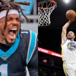 “Cam Newton gotta let me know what it’s like to dunk!”: Steph Curry couldn’t fathom Panthers QB’s dunking touchdown against Falcons