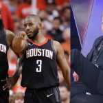 "Chris Paul made fun of James Harden's 'man-b**bs'": $17 Million worth Skip Bayless really read out a fake report on National TV